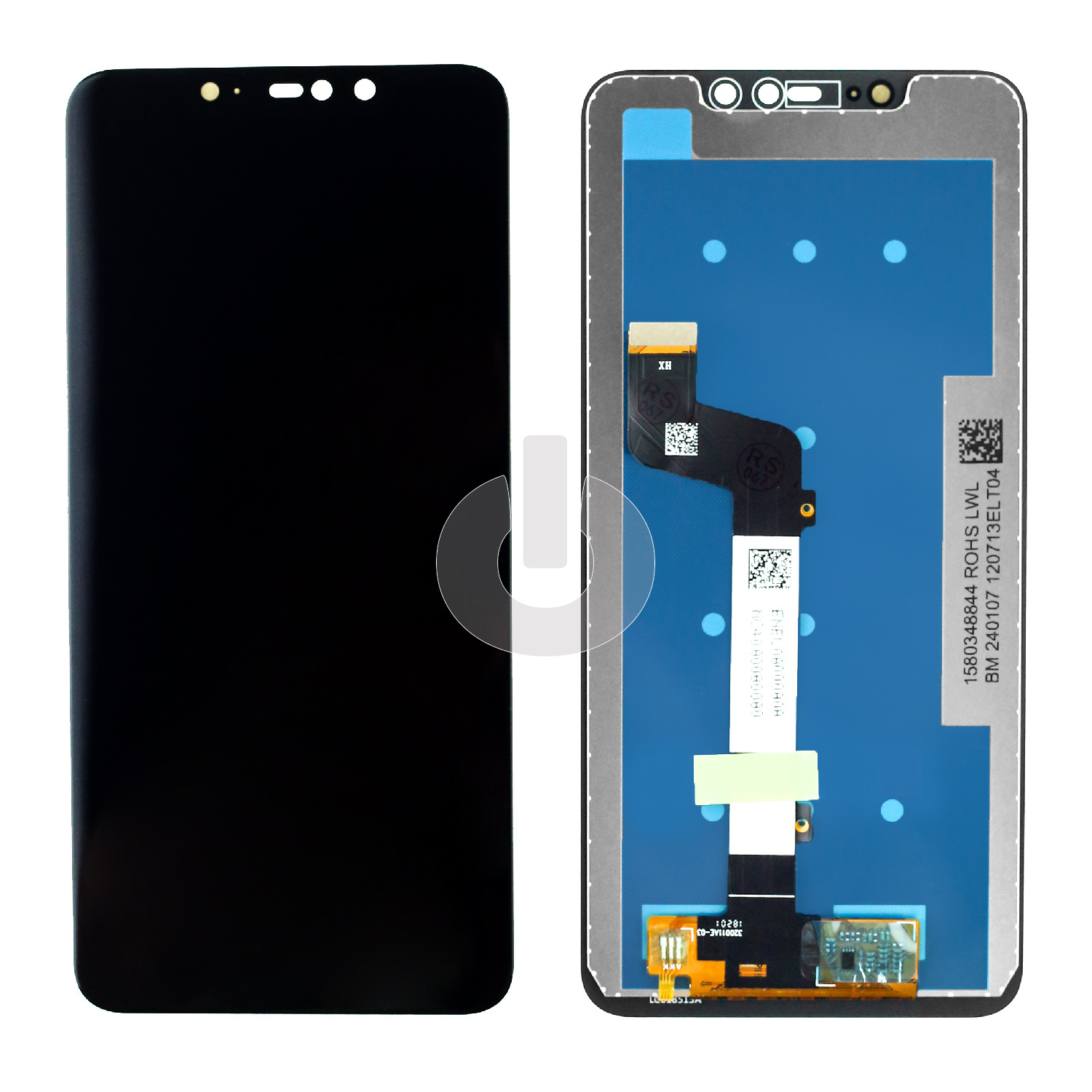 Дисплей с тачскрином для Xiaomi Redmi Note 6 Pro/ Note 6 (M1806E7TH) черный ORG