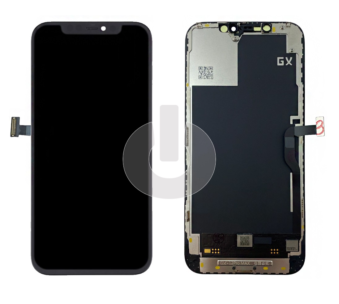 Дисплей с тачскрином для iPhone 12 Pro Max черный Hard OLED GX Дисплей с тачскрином для iPhone 12 Pro Max черный Hard OLED GX