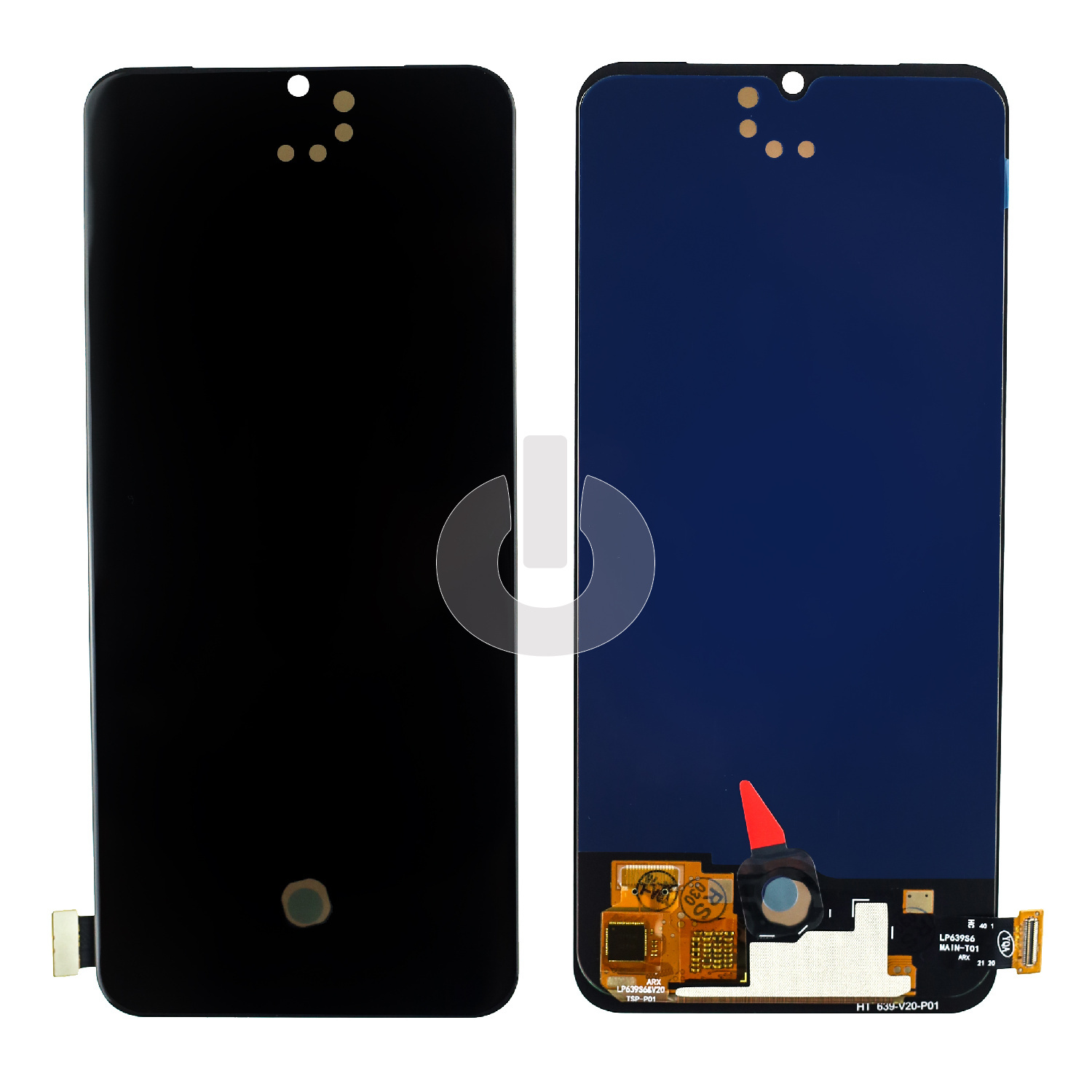 Дисплей с тачскрином для Vivo V20 (V2025)/ V21E 4G (V2061)/ V23E 4G (V2116)/ T1 (V2153) черный OLED