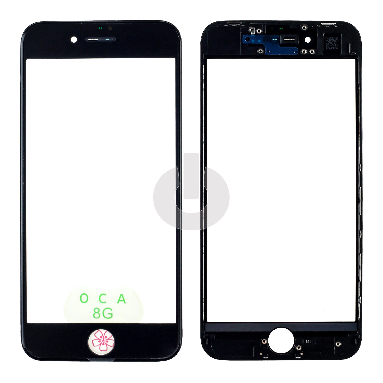 Стекло для переклейки iPhone 8/ SE 2020/ SE 2022 с OCA пленкой в рамке черное Стекло для переклейки iPhone 8/ SE 2020/ SE 2022 с OCA пленкой в рамке черное