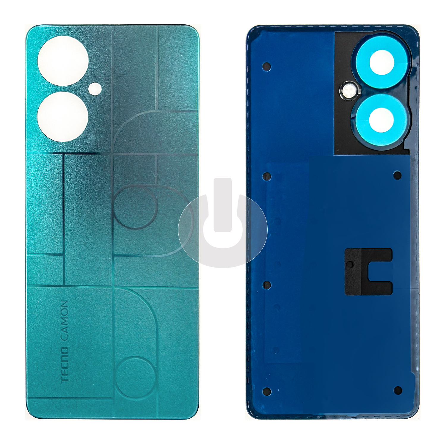 Крышка задняя для Tecno Camon 19 (CI6n) зеленая