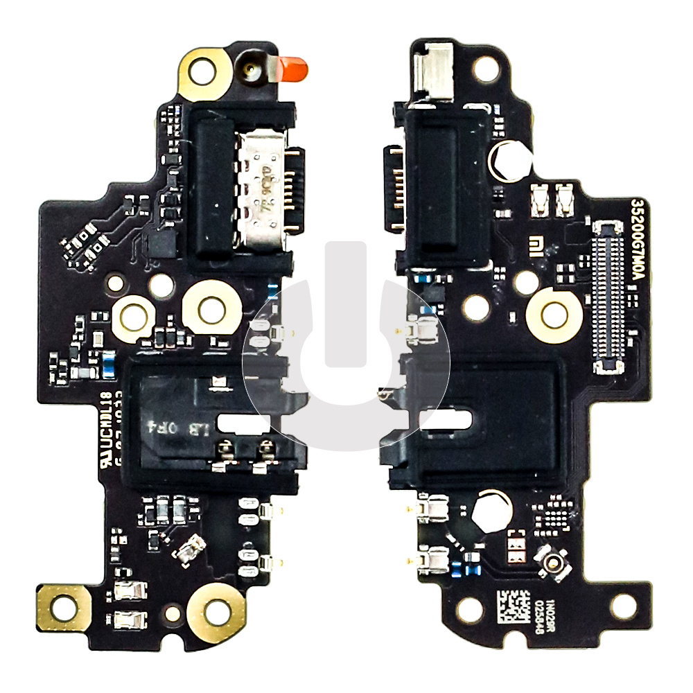 Шлейф/ плата зарядки для Xiaomi Redmi Note 8 Pro (M1906G7T) системный разъем/ микрофон/ разъем гарнитуры ORG
