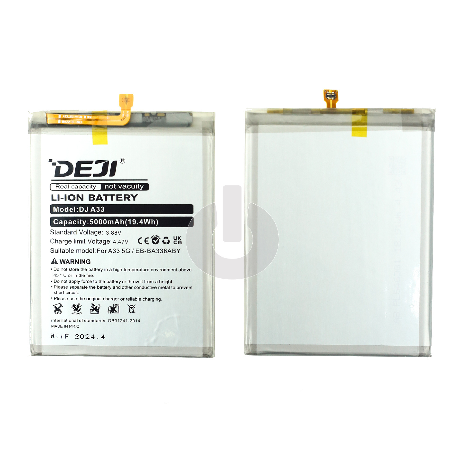 Аккумулятор для Samsung A33 5G (A336B)/ A53 5G (A536B)/ A24 (A245F) (EB-BA536ABY/ EB-BA245ABY/ EB-BA336ABY) DEJI