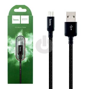 Кабель USB AM - Micro USB HOCO X14 (1м х 2.4A) фото