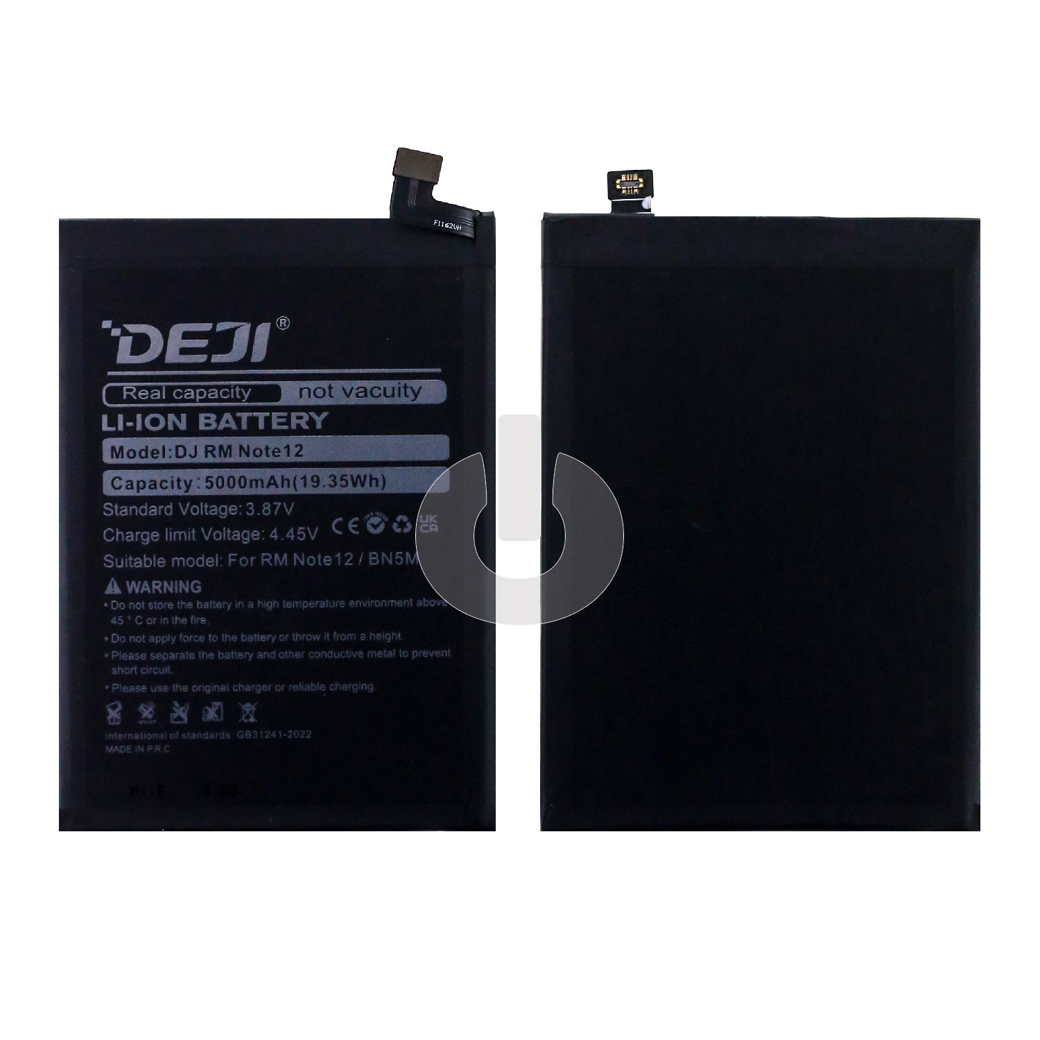 Аккумулятор для Xiaomi Redmi Note 12 (23021RAA2Y) (BN5M) DEJI
