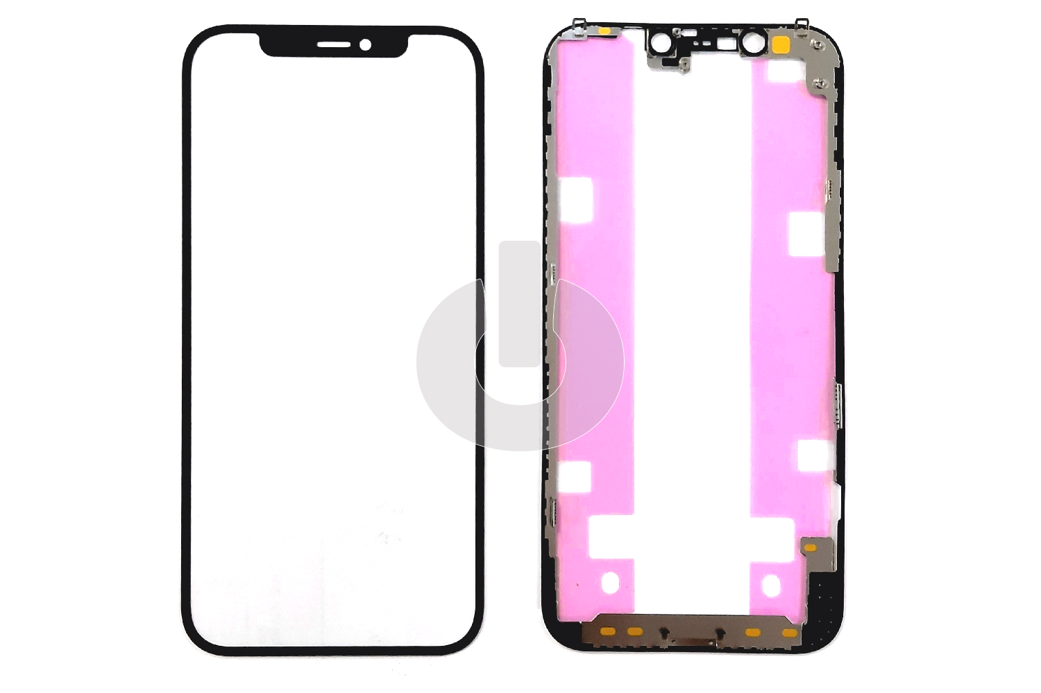 Стекло для переклейки iPhone 12/ 12 Pro с OCA пленкой в рамке черное АКЦИЯ Стекло для переклейки iPhone 12/ 12 Pro с OCA пленкой в рамке черное АКЦИЯ