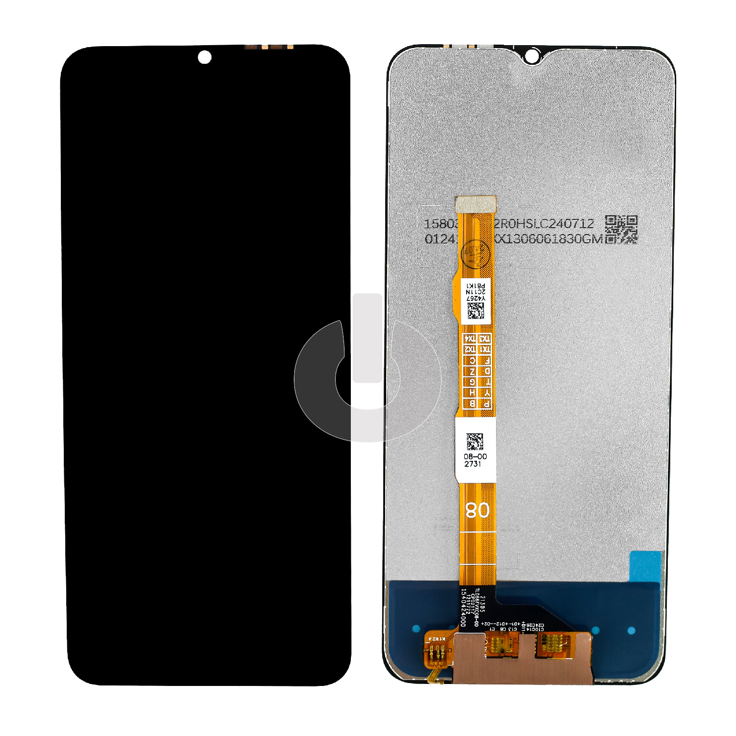 Дисплей с тачскрином для Vivo Y53s 4G (V2058)/ Y31 2020 черный ORG